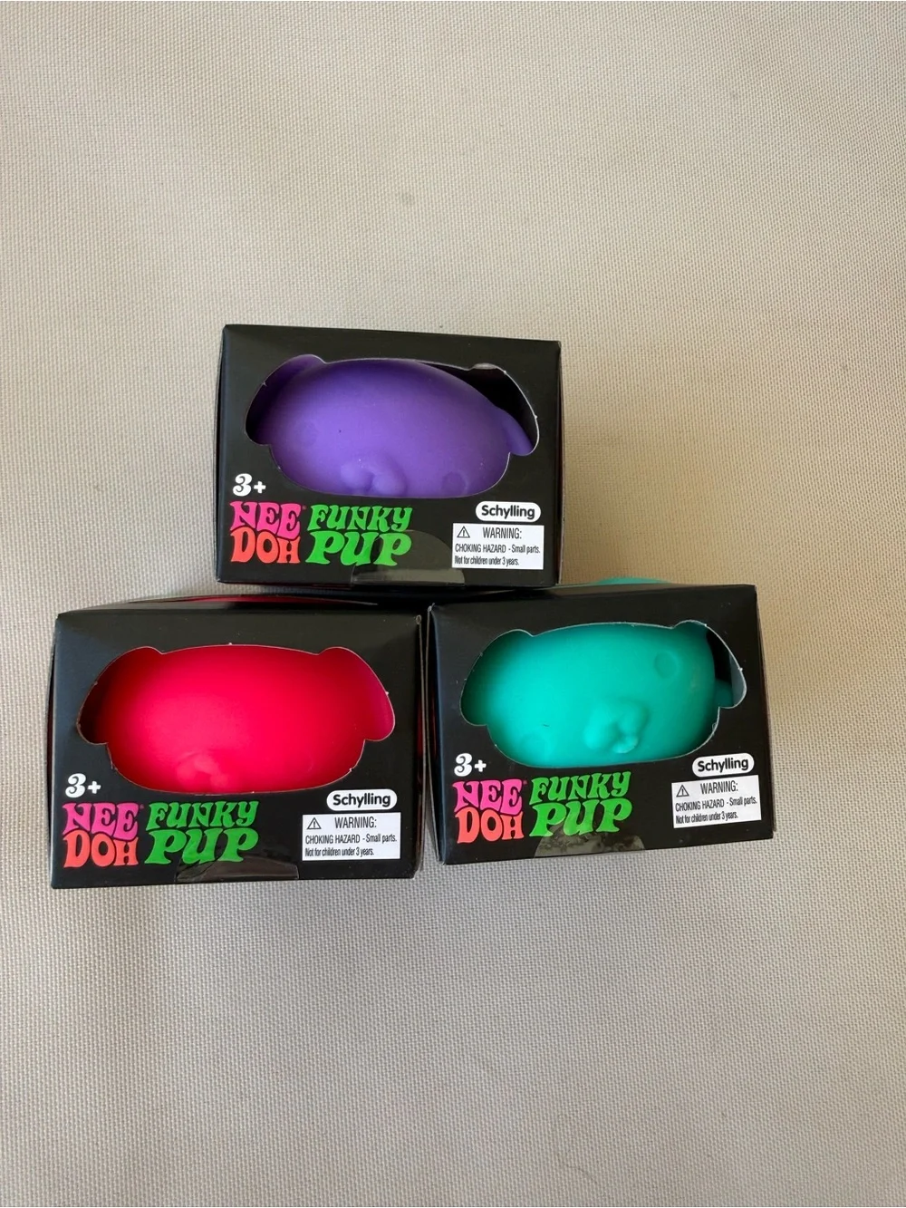 Squishy Sensory Toys - Purple, Pink, Teal